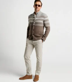 Brunhall Full-Button Fair Isle Cardigan
