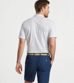 Crown Comfort Cotton Polo Harp Stripe
