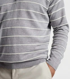 Eastham Striped Quarter-Zip Sweater