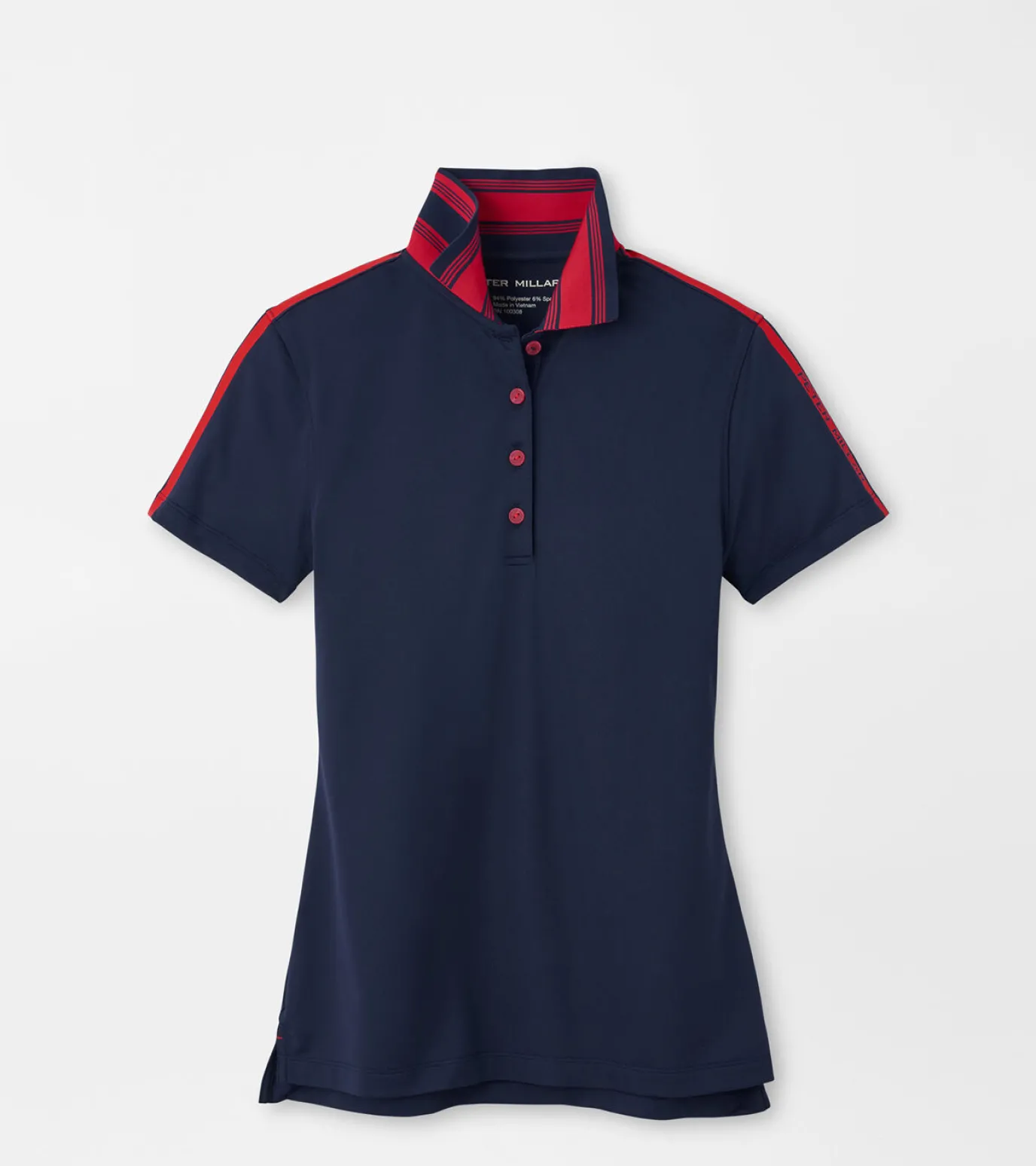 Hicks Stripe Collar Sport Polo