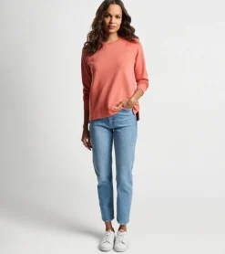 Lava Wash Relaxed Fleeceback Crew