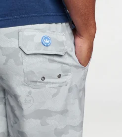 Logo Camo Swim Trunk