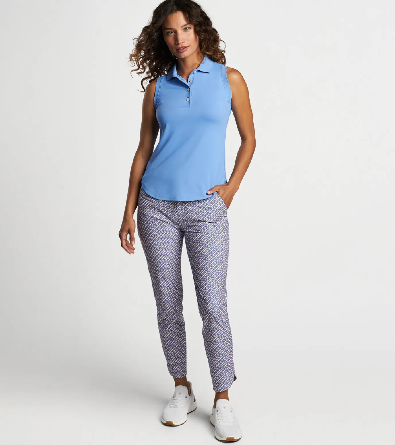 Opal Sleeveless Stretch Jersey Polo