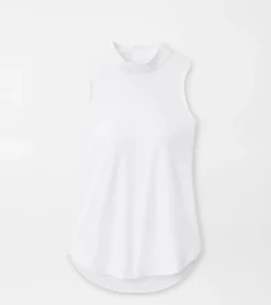 Scottie Sleeveless Mock Neck Shell