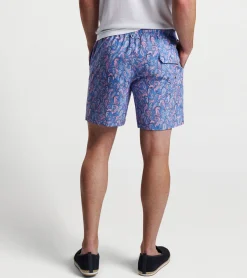 Seahorse Paisley Swim Trunk