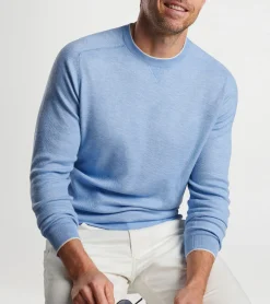Voyager Cashmere-Silk Saddle Shoulder Crew