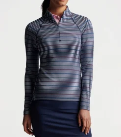 Women's Raglan-Sleeve Perth Metallic Stripe Layer